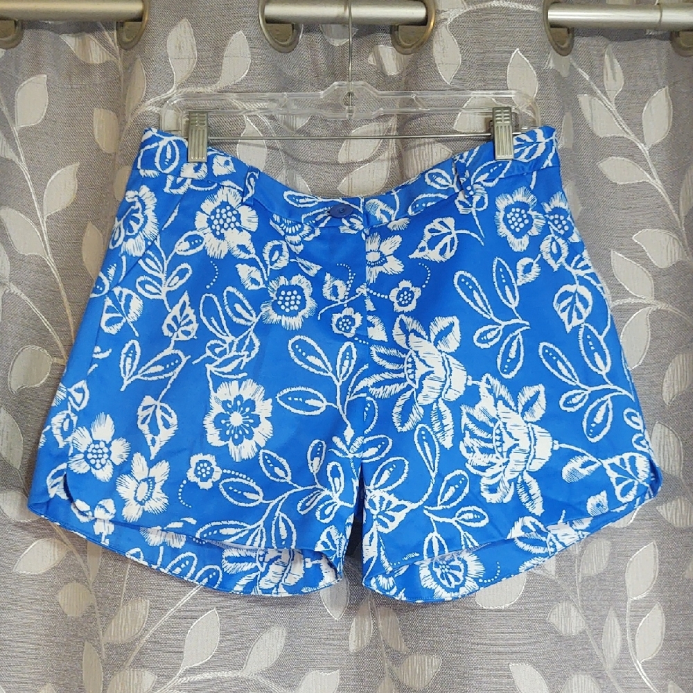 Jade Floral Blue Women's Shorts size 10